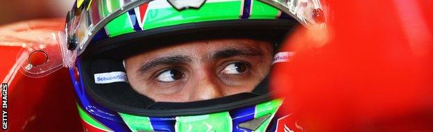 Felipe Massa of Brazil and Ferrari prepares to drive during qualifying for the Singapore Formula 1 GP at the Marina Bay Street Circuit on September 22, 2012