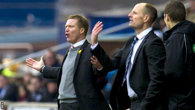 Kilmarnock's Allan Johnstone and Hearts' Gary Locke