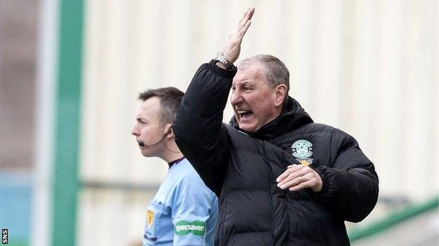 Hibs boss Terry Butcher