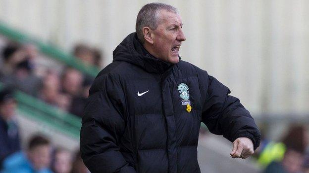 Hibs boss Terry Butcher