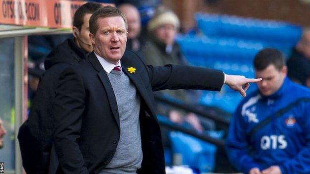 Hearts manager Gary Locke was frustrated as his young side lost 4-2 to Kilmarnock