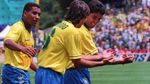 Bebeto celebrates