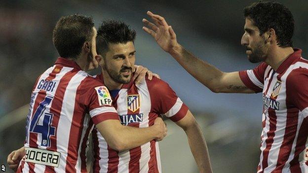 Atletico Madrid celebrate