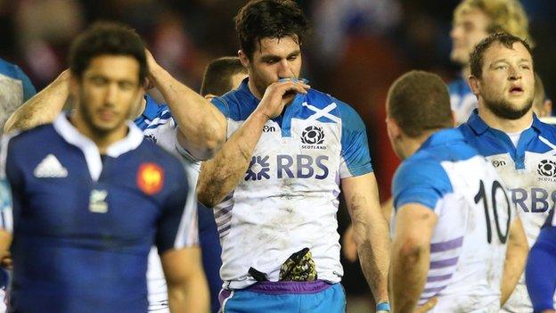 Scotland lose to France in Six Nations