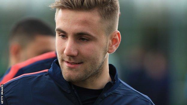 Southampton and England defender Luke Shaw.