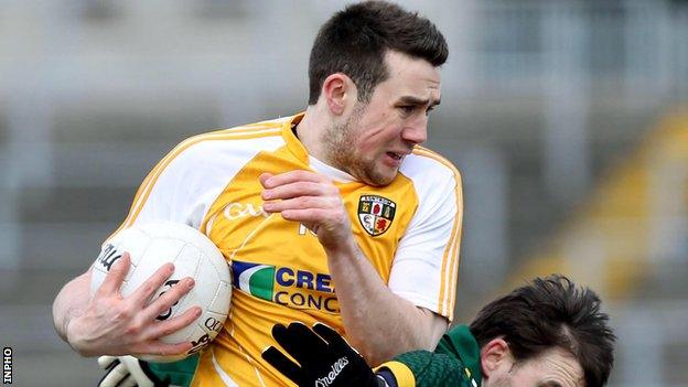 Antrim goalscorer Conor Murray