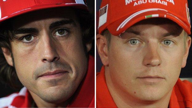 Fernando Alonso and Kimi Raikkonen