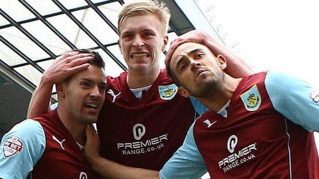 Sam Vokes, Ben Mee and Danny Ings