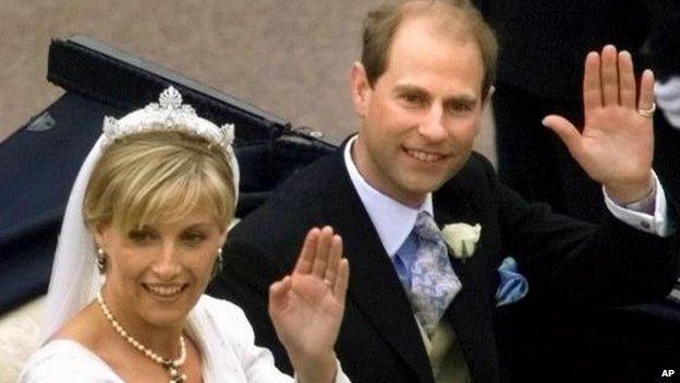 Sophie Rhys-Jones and Prince Edward