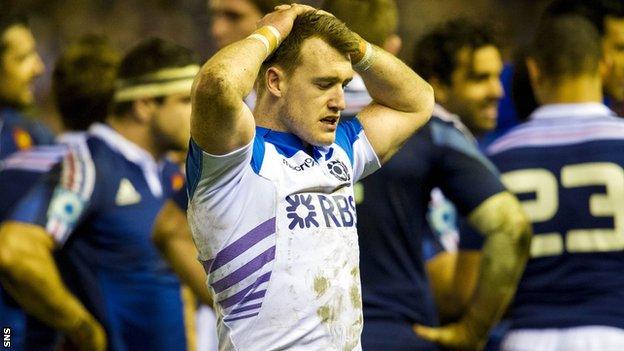 Stuart Hogg was left disappointed at the final whistle