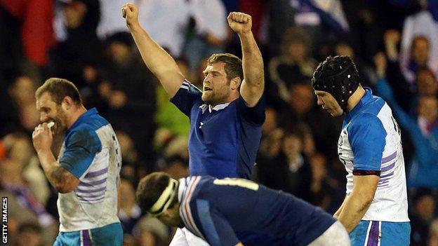 Scotland lost to France at Murrayfield