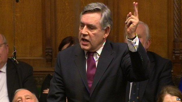 Gordon Brown in Parliament 2013