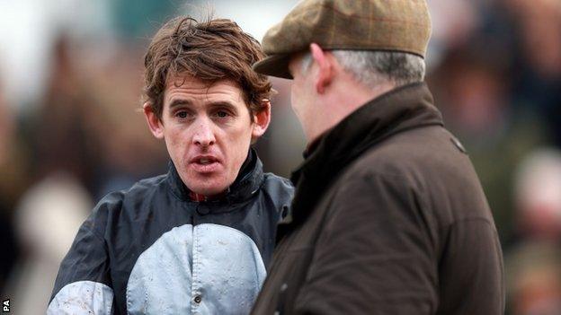 Jockey Jason Maguire and trainer Donald McCain