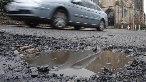 Some council services could be contracted out including repairing potholes in roads