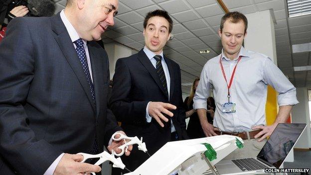 Alex Salmond was speaking as he opened the CodeBase Digital Tech Hub in Edinburgh