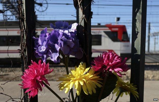 Flowers in Tellez St in Madrid