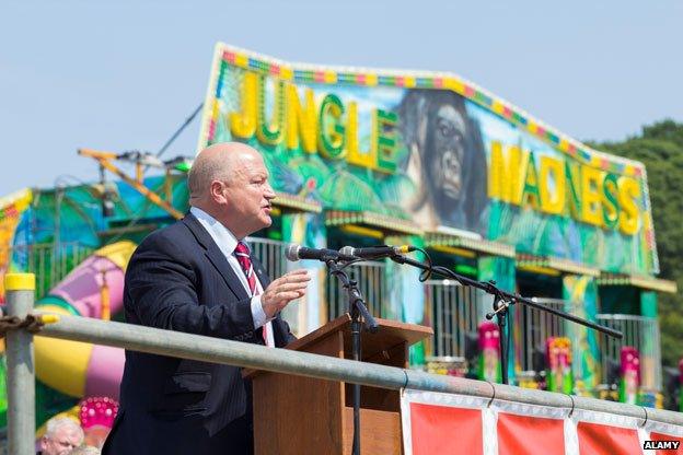 Guest speaker at the 129th Durham Miners Gala