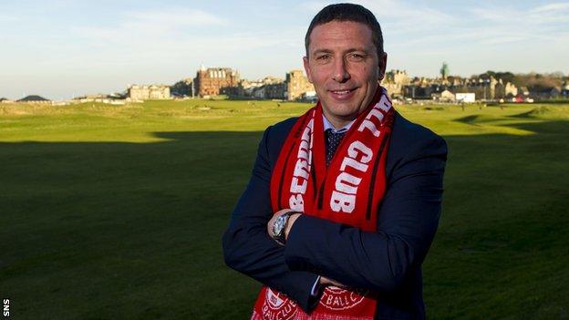 Aberdeen manager Derek McInnes at St Andrews