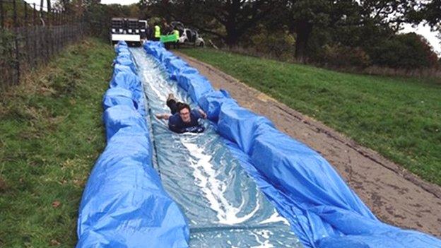 Ashton Court waterslide