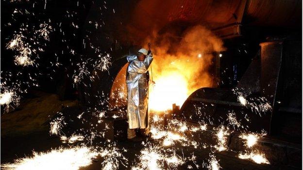 Blast furnace worker