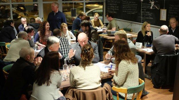 The first public meeting of the Newry 20:20 campaign was held in a restaurant on 12 February