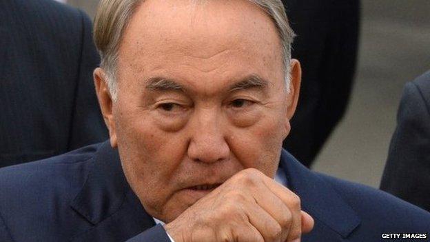 Kazakhstan President Nursultan Nazarbayev (2013 picture)