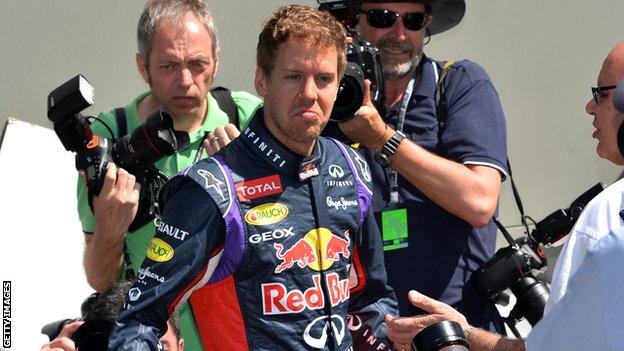 Red Bull driver Sebastian Vettel