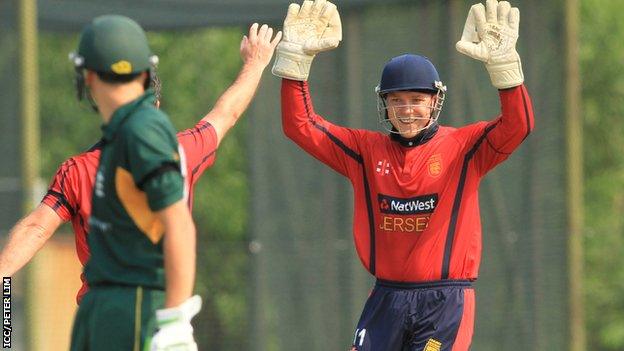 Ed Farley celebrates