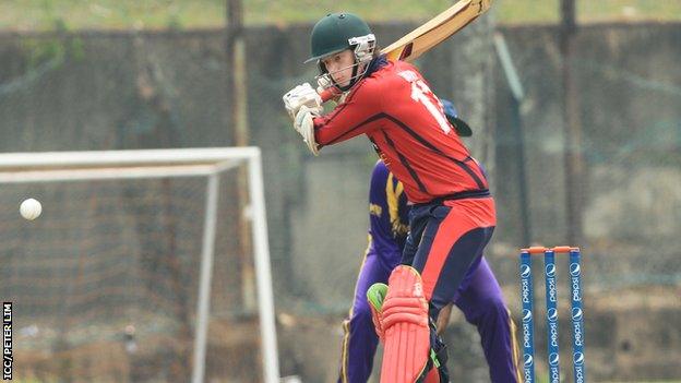 Nat Watkins batting for Jersey