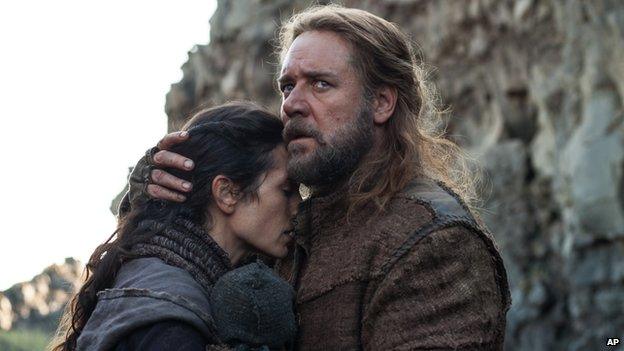 Jennifer Connelly and Russell Crowe in a scene from Noah