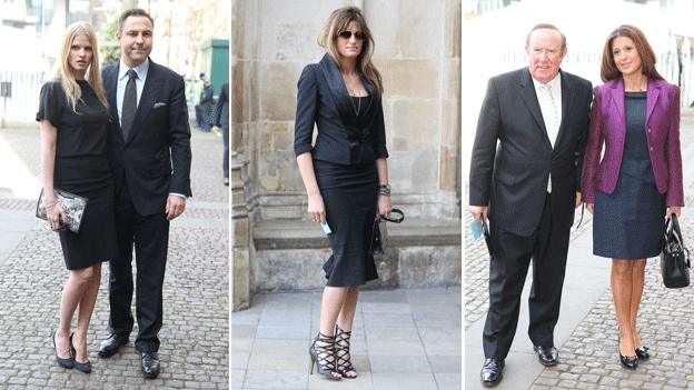 David Walliams and Lara Stone, Jemima Khan, Andrew Neil and Susan Nilsson