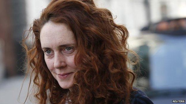 Rebekah Brooks arriving at court