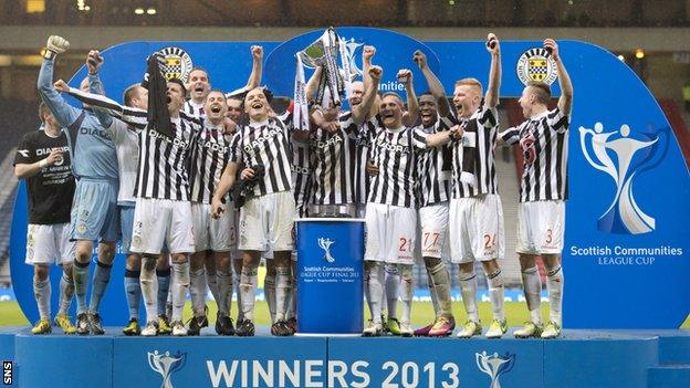 St Mirren won the League Cup final last season