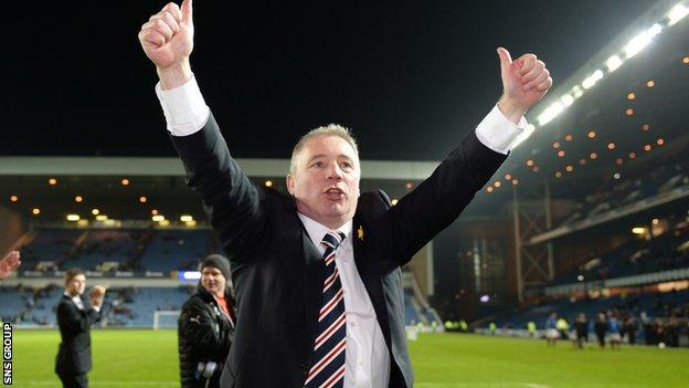 Rangers manager Ally McCoist