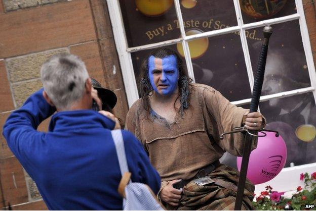 William Wallace impersonator