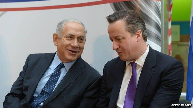 Benjamin Netanyahu and David Cameron