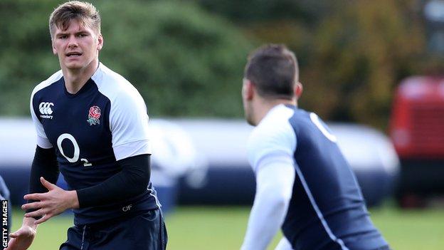 Owen Farrell (left) and Danny Care