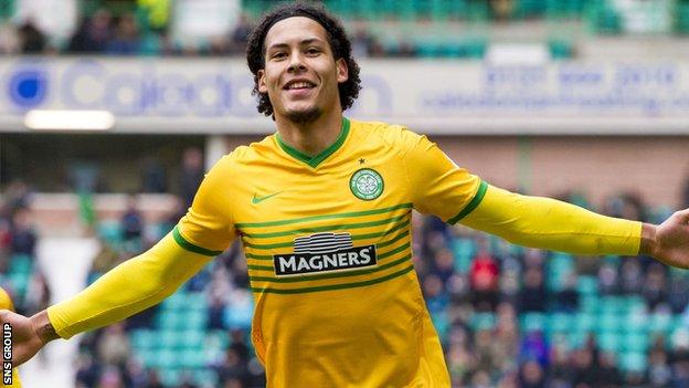 Celtic defender Virgil van Dijk