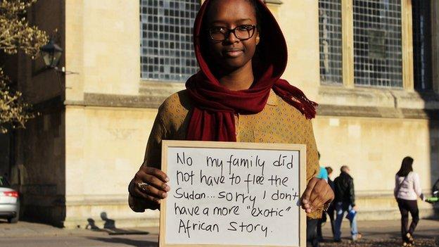 Student in I Too Am Oxford campaign