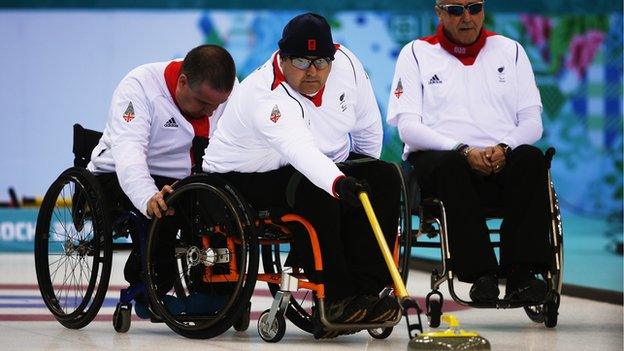 GB wheelchair curling team