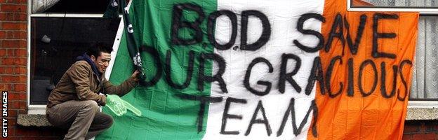 Flag in support of Brian O'Driscoll