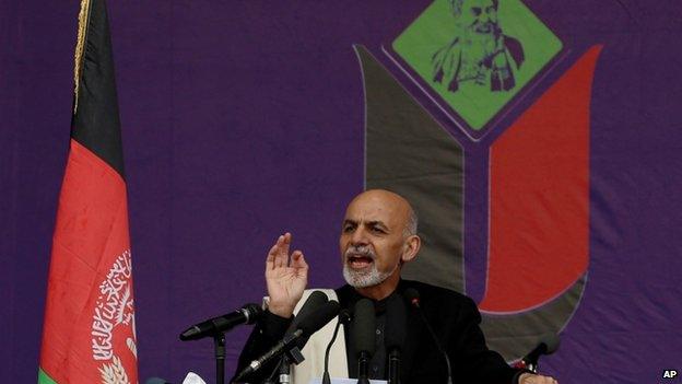 Ashraf Ghani at rally