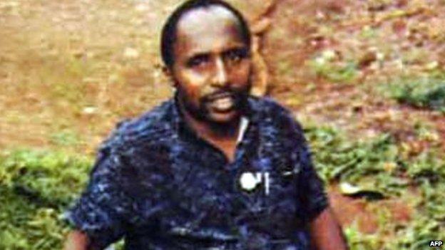 Undated picture released by Interpol shows Pascal Simbikangwa in 2008