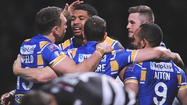 Leeds Rhinos celebrate