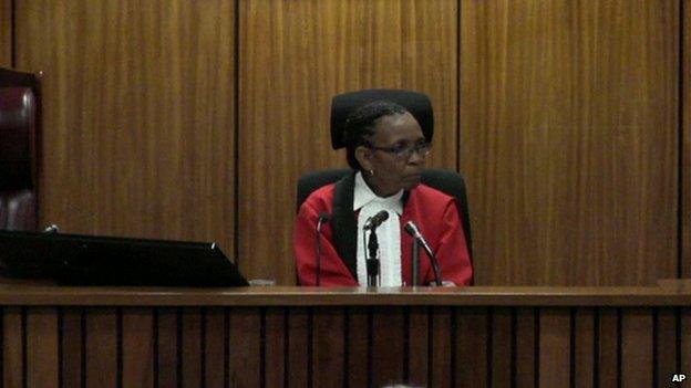 Judge Mapisa in court (5 March 2014)