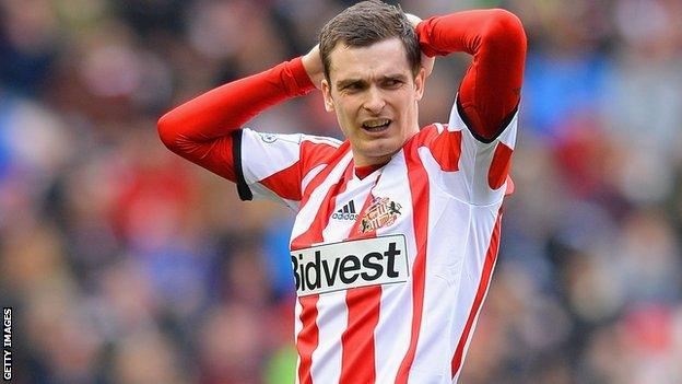 Sunderland winger Adam Johnson