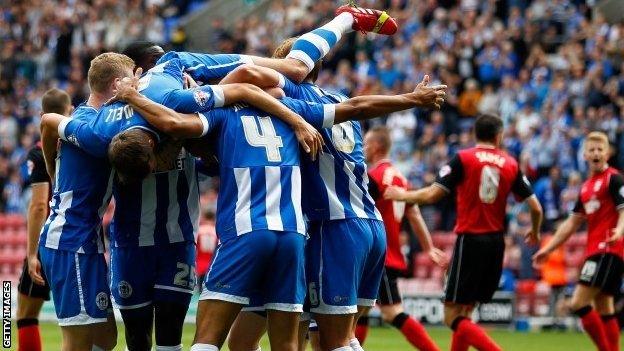 Wigan celebrate