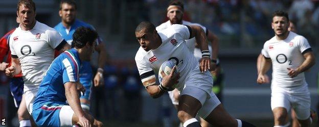 England's Luther Burrell