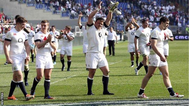 England celebrate