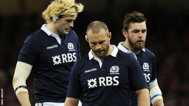 Scotland suffered a bruising 51-3 defeat in Cardiff